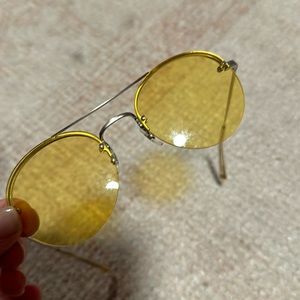 Authentic Garrett Leight Sunglasses Beaumont BS-CH 53mm Silver BROKEN READ DESC